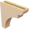 Ekena Millwork 3"W x 12"D x 12"H Thin Yorktown Rough Cedar Woodgrain TimberThane Corbel, Primed Tan CORUR03X12X12YORRCPR - alternate 6